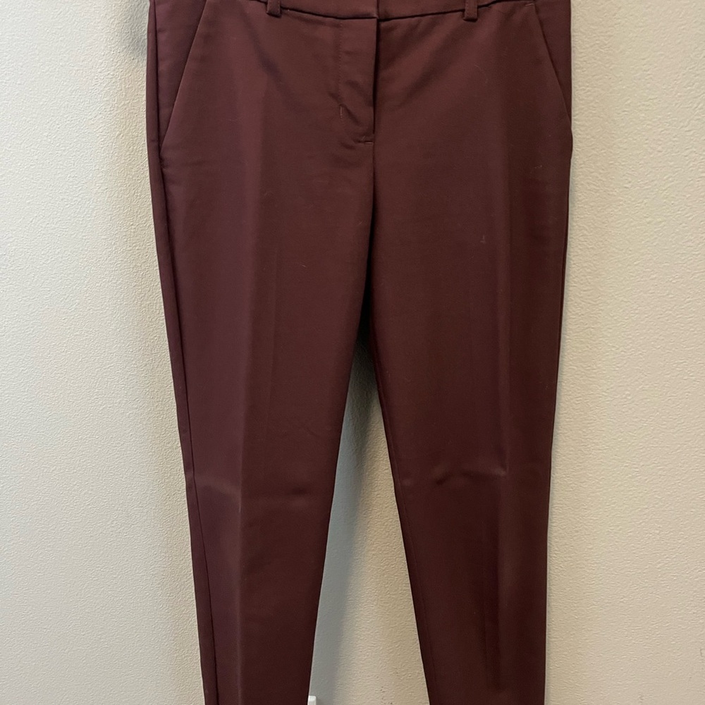 Elegant Burgundy Women's Pants
